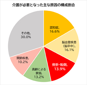 介護が必要となった主な原因の構成割合 介護が必要となった主な原因の構成割合